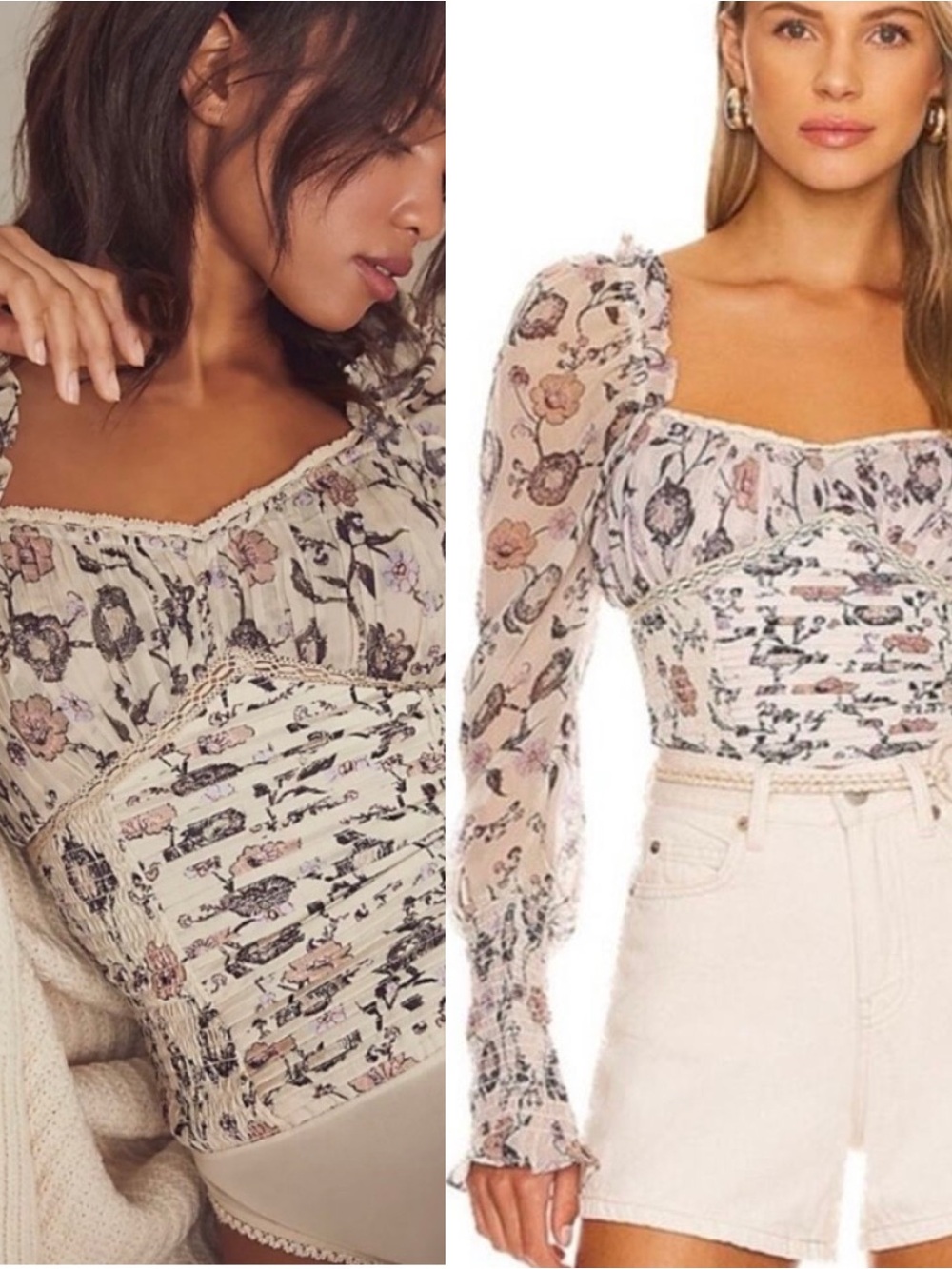 NWT FREE PEOPLE Brunch Date Bodysuit XS
